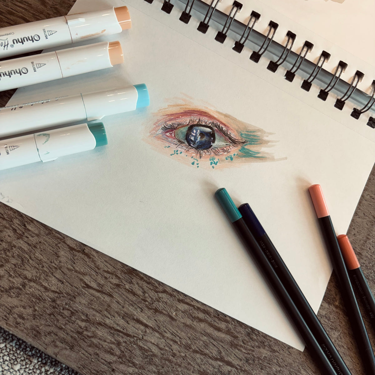 Original Hand-Drawn Eye Artworks